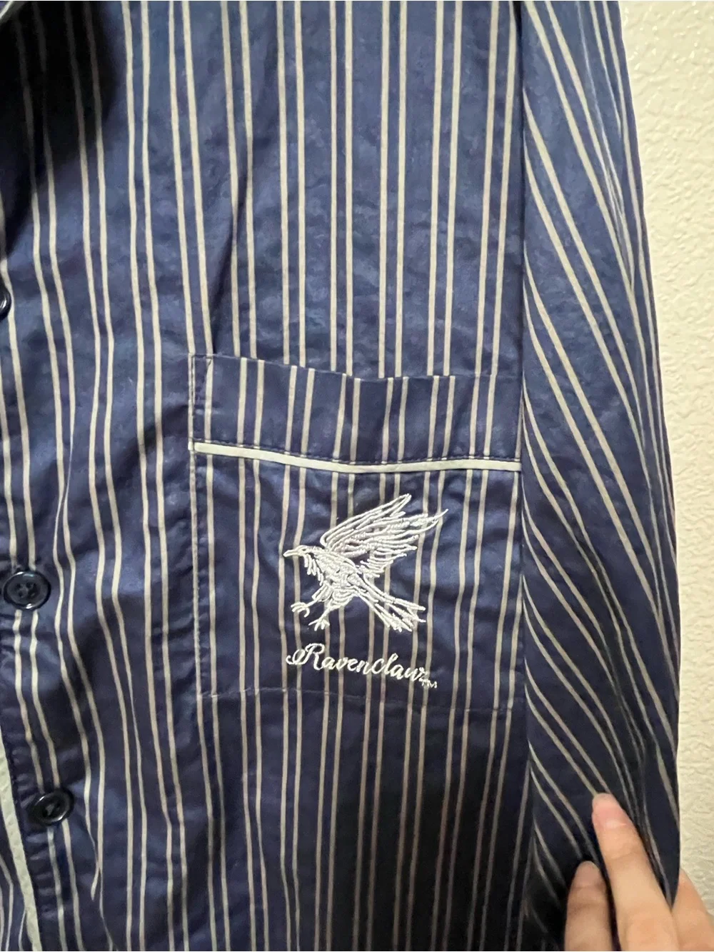 Pottery Barn Teen Harry Potter Ravenclaw House Pajama Set - L Large Sateen